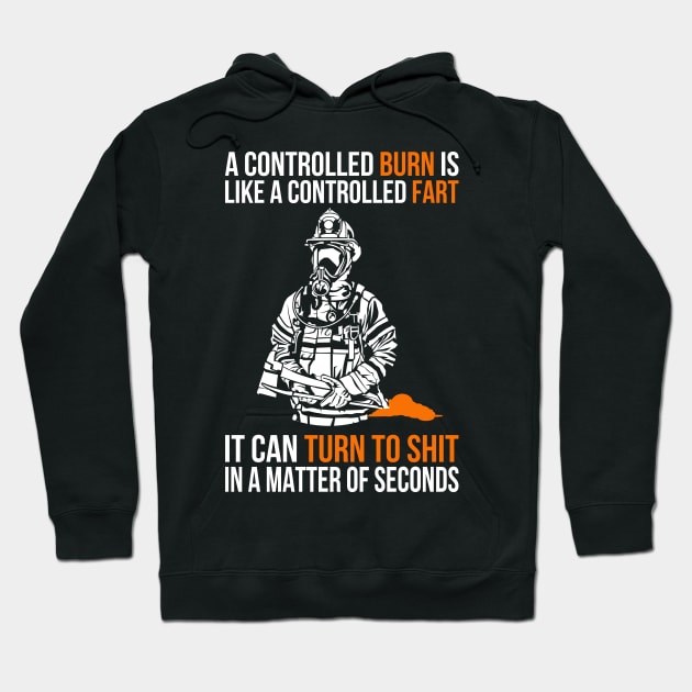 Funny Firefighter Fireman Fire Rescue Emergency Fart Joke Hoodie by merchmafia